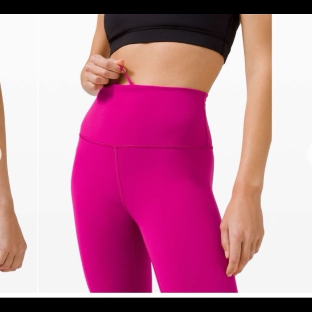 Lululemon Wunder Train High-Rise Tight 25" in Ripened Raspberry - Picture 3 of 8